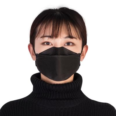 China CE 3D Swollen Nonwoven Ear IIR Fast Delivery Hook And Melt Black White Protective Face Mask for sale