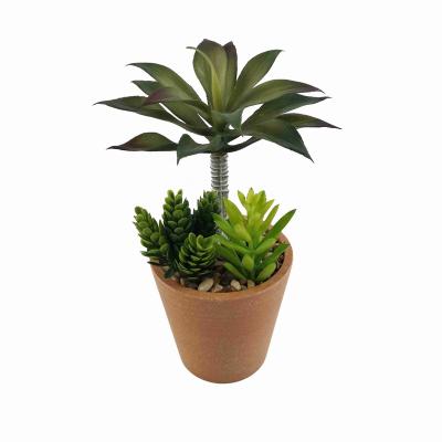 China Minimalist Z2037 Simulation of Potted Plants with Romeo Bonsai LeavesPlant Plants with Pottery Clay Pot Green for sale