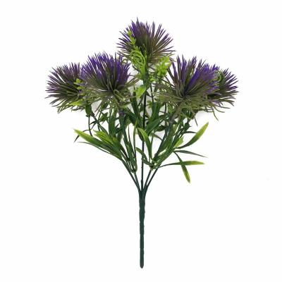 China Artificial Decoration Flower Bush Plant Plant Plastic For Indoor Decoration Dandelion Green Grass AHB1060 for sale