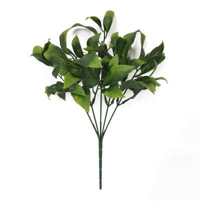 China Retro Decoration AHB1062 Dense Leafy Green Artificial Spur Bush Plant For Indoor Decoration for sale