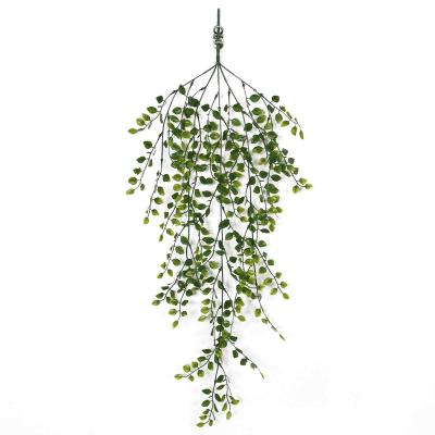 China S327 Decoration Green Wall With Fern Leaves Eucalyptus Artificial Grass Vine For Home Decor for sale