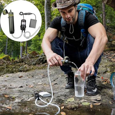 China Camping/Hiking/Outdoors/Travel/Survival/Military Caravan Camping Trailer Portable Travel Water Purifier with USB Pump for sale