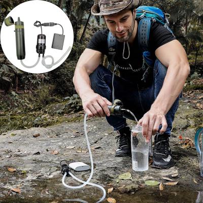 China Camping/Hiking/Outdoor/Travel/Survival/Outdoor Military Personal Survival Kit Water Filter with USB Pump for sale