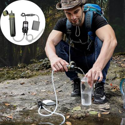 China Camping/Rise/Outdoor/Travel/Survival/Outdoor Camping Caravan Travel Military Trailer Water Filter with USB Pump for sale