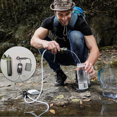 China Outdoor Camping Equipment Travel Portable Water Filter With Pump for sale