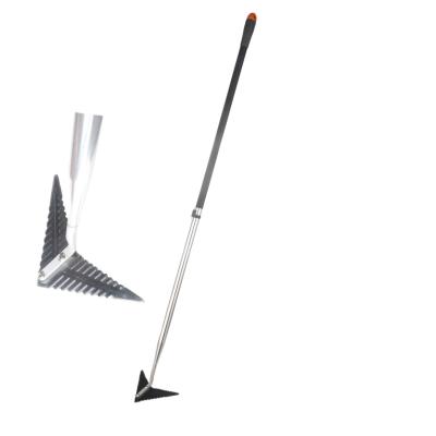 China Heat Treated Multifunctional Weed Garden Cultivator Winged Weed Hoe With Telescopic Aluminum Handle for sale