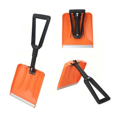 China Military Shovel Collapsible Folding Snow Shovel With Durable Aluminum Edge Blade for sale