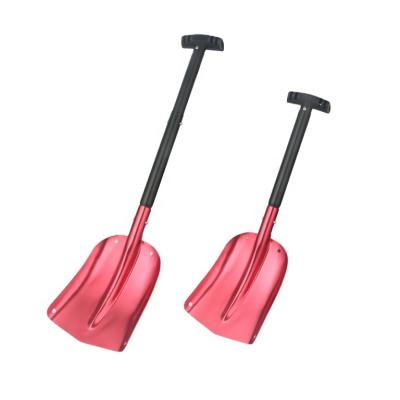 China Hot sales telescopic aluminum blade&handle amazon shovel snow vehicle snow anodizing finish telescopic aluminum shovel for sale