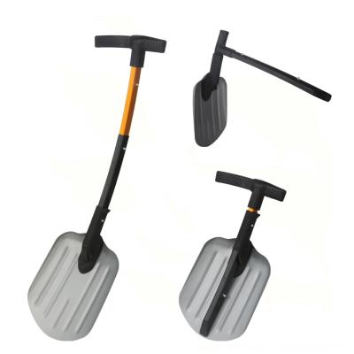 China Snow Cleaning Multifunctional Sports Car Snow Cleaning Utility Aluminum Shovel With Telescopic Handle for sale