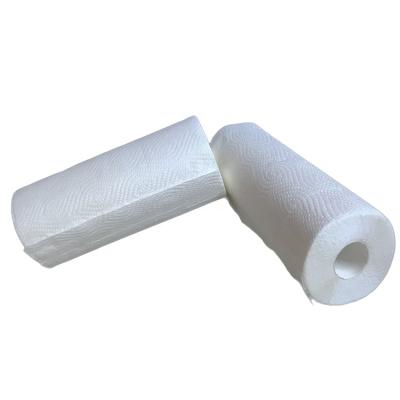 China Oil Absorption Quality 2ply Kitchen Paper Roll Disposable Kitchen Cleaning Paper Roll For Kitchen for sale