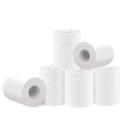 China Factory Price Home Roll Paper Core Recycled Pulp Rolls Pack Small Hotel Room Toilet Paper Toilet Paper for sale