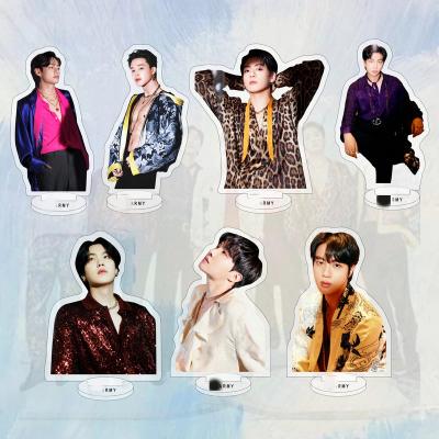 China China Wholesale Kpop Idol Merchandise Bangtan Boys Weverse Magazine Clear Plastic Acrylic Standee Holder for sale