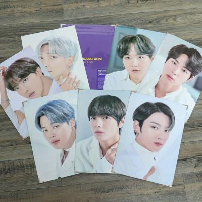 China South Korean Wholesale Kpop Idol Group Merch BTS Bang Shot Scam Photo Kpop Photo for sale