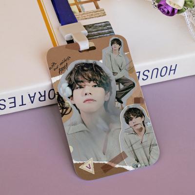 China Normcore/Kpop Idol Group Merch Bangtan Boys Minimalist Wholesale Deco Kit Bus Card Cover Card Holder for sale