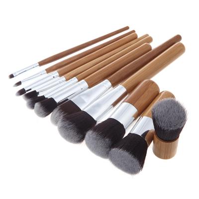 China Beauty Care Makeup Tools 11pcs Bamboo Makeup Brush Starter Kit In Stock for sale