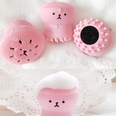 China CUTE Non-Toxic Eco-friendly/duable/hygienic/soft/non-toxic Silicone Makeup Brush Set Double End Foam Sponge Makeup Brush Makeup Brush Set Beaty Facial Cleansing Skin/Cosmetic Set 'tools for sale