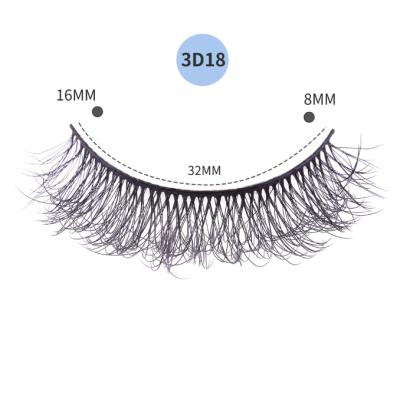 Chine Hair Factory Supply 3D Mink Premium Synthetic Grafted Eyelashes False Eyelashes à vendre