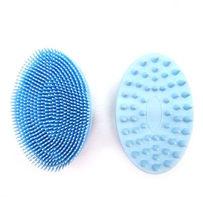 China Body Shampoo Massager Brush Massage Comb Grooming Scrubber Shower Cleaning Brush For Bathing Hair Silicone Soft Clean Brushes for sale