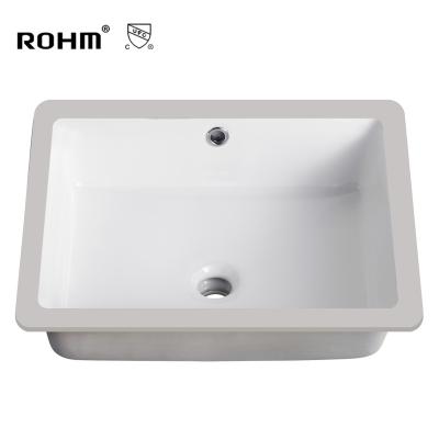 中国 CUS1801 eco-friendly under mount sinks wash hand basin bathroom sink ceramic sink washer basin bathroom 販売のため