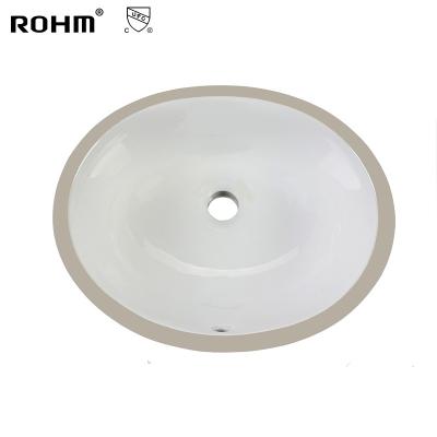 China Eco-friendly Stocked 1512 CUO Bathroom Hand Sink Hot Sale Under Counter Basin Ceramic Sink Ceramic Sink for sale