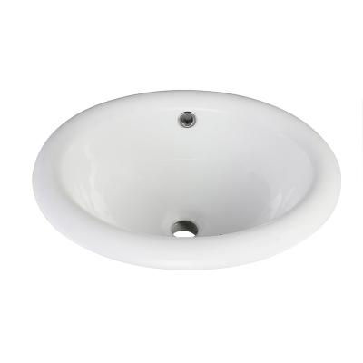 China Hot Sale LM-200 Eco - Friendly Oval Shape Over Counter Basin Bathroom Sinks for sale