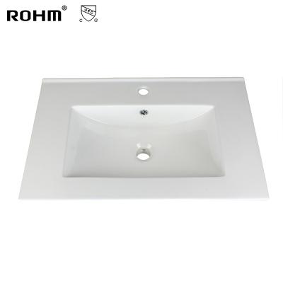 Chine Eco-friendly H203-60 Basin Cabinet Mordern Vanity Unit Bathroom Basin Bathroom Sink And Ceramic Cabinet Wash Basin à vendre