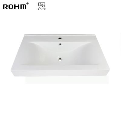 中国 H311-75 Wash Basin Porcelain Eco-friendly Ceramic Sink For Modern Cabinet Set Cabinet Sink Bathroom Bathroom Sinks 販売のため