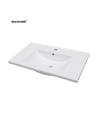 Κίνα Eco-friendly H203B-80 Medium Edge Basin Vanity Sink Cabinet Set Cabinet Sink Bathroom Wash Basin προς πώληση