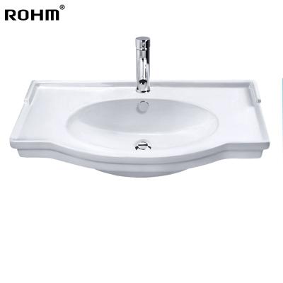 China Eco-friendly H313 Bathroom Sink Hand Wash Basin Marble Basin Cabinet Wash Basin Cabinet Set Te koop