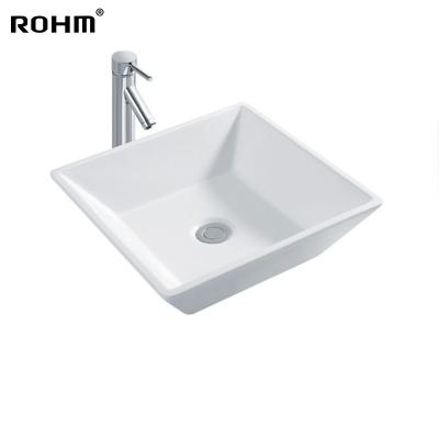 China LM287 Small Size Modern Ceramic Sink Eco-friendly Porcelain Art Ceramic Wash Basin Bathroom Stocked Luxury Wash Basin en venta