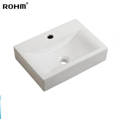 중국 Modern Design LM-0452 Eco-friendly Art Basin Ceramic Bathroom Sink Worktop Basin Hand Wash Rectangular Sink 판매용