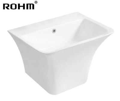 China Modern Sanitary Ware R-WH008 Wall Basin Lavabo Wall Basin Sink Bathroom Sink Bathroom Design Eco-friendly à venda