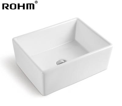 China LM-650 Kitchen Sink Eco-friendly White Ceramic Kitchen Sink Undermount With Cabinets Types Kitchen Sink Ceramic Wash Basin à venda