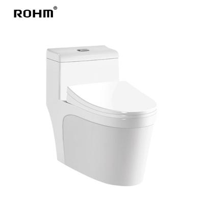 Chine R-T019 2D Siphonic Vortex Toiletries Modern Design Sanitary Eco-friendly Stocked Ceramic Bathroom High Quality Toilet à vendre