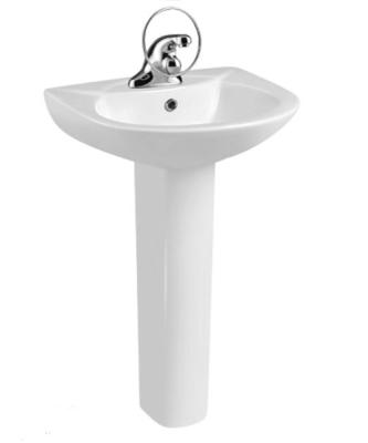 China R-P002 Eco-friendly, Hot Sales Ceramic Bathroom Hand Wash Pedestal Sink Te koop