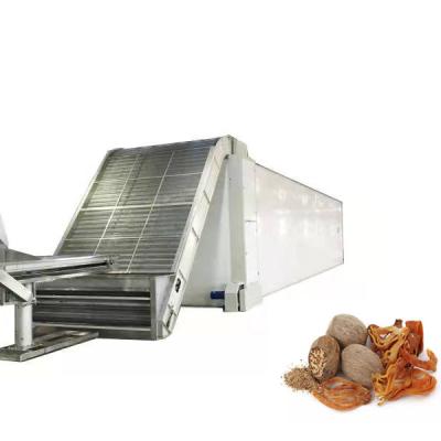 China Energy Saving Nutmeg Mesh Belt Drying Machine Continuous Dryer for Industrial Processing Dry Herb Fruit and Herb Vegetable Dehydrator for sale