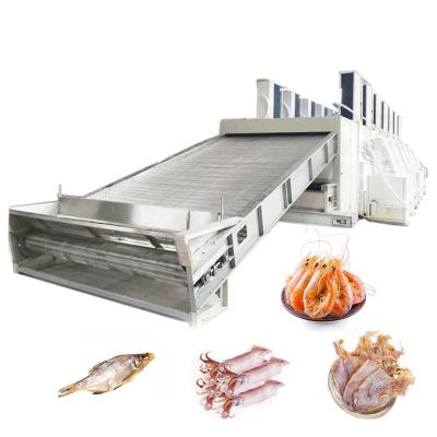 China energy saving mesh belt baby fish shrimp squid drying machine continuous dryer for industrial processing meat mesin dry asi ikan pengeringan for sale