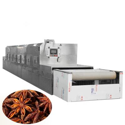 China food & Beverage Factory Anise Microwave Drying Machine For Commercial Spice Sterilization And Dehydration for sale