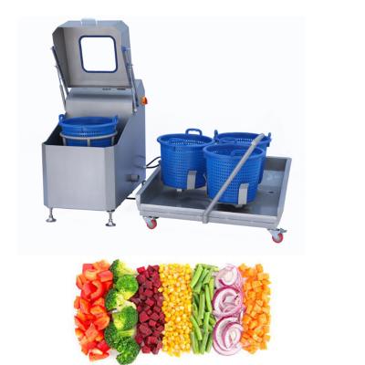 China Snack Factory Ce Certified PLC Controlled Centrifugal Vegetable Dewatering Machine With Food Grade Basket 250 Kg/h Output for sale