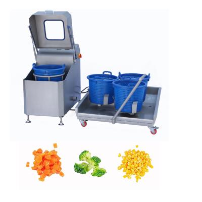 China Snack Plant CE Certified PLC Controlled Centrifugal Vegetable Dewatering Machine With Food Grade Basket 250 Kg/h Capacity for sale