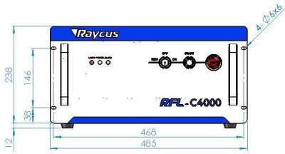 China 4000w raycus fiber laser source for sale