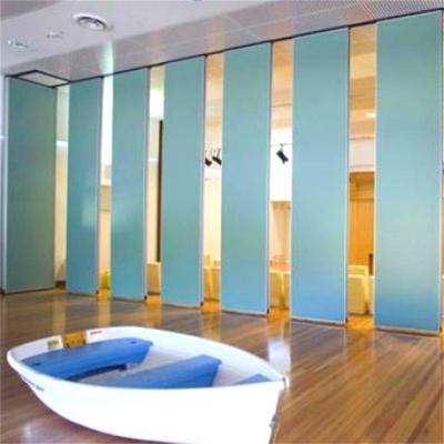 China Modern Aluminum Movable Frame Opening Soundproof Wall Partition With Door for sale