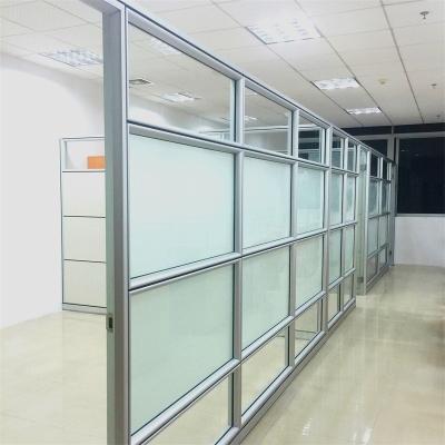 China Factory Wholesale Price Partition Wall Glass Wall Partition Half Size Design Preinstalled Partition for sale