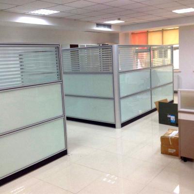 China Pre-Installed Partition Wall Office Partition Sound Proof Glass Office Walls Used Office Room Dividers for sale