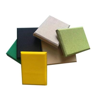 China Low MOQ 25mm High Standard NRC Fabric Acoustic Panel Fiberglass Sound Absorption Acoustic Panel for sale