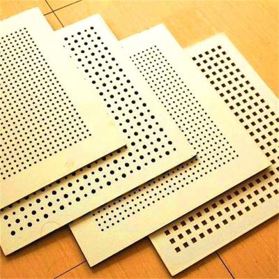 China Best Price Fireproof Fireproof Ceiling Tiles MDF Perforated Acoustic Panel for sale