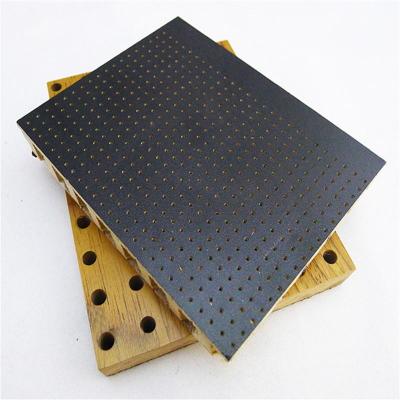 China Fireproof Customized Perforated Sound Barriers MDF Acoustic Wall Panels for sale