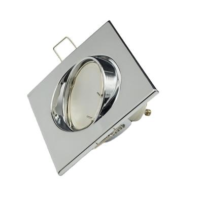 China Modern Aluminum Square Double Rings Square Led Ceiling GU10 Recessed Downlight Housing for sale