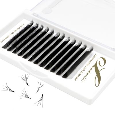 China Long Natural Easy Fanning Eyelash Extensions 0.03 0.05 0.07mm Faux Mink Flare Easy Fan Eyelash Extensions for sale