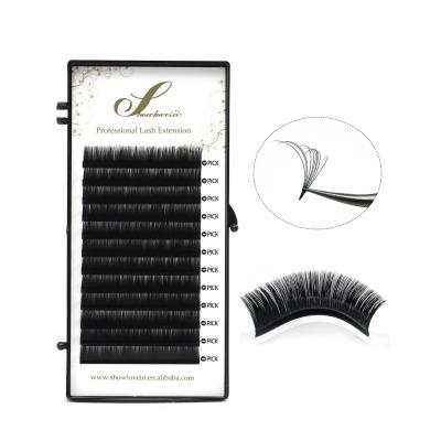 China natural soft & Showlovein Silk Eyelash Extension Fan Light Wholesale Easy Fan Extension Trays Easy Fanning Lashes Mink Lash Extension Trays for sale